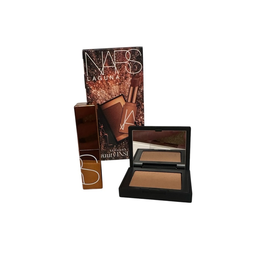 NARS Laguna Bronzer and Afterglow Lip Balm Duo SAMPLE SIZE NEW - Picture 4 of 7